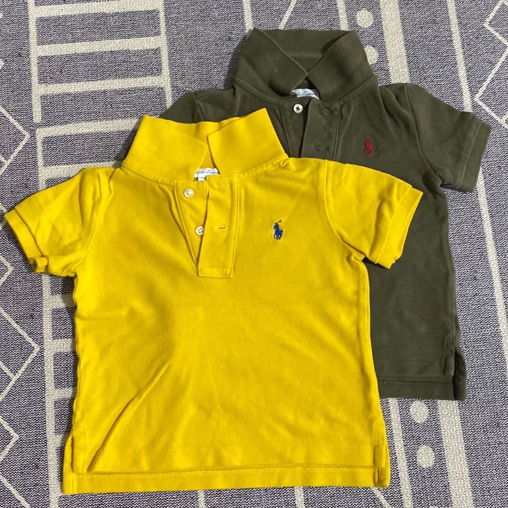 Bundle of 2 gently used Ralph Lauren polos - 18mons
